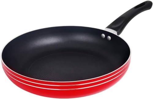 LRTYZBD Poêle à frire plate qui ne colle pas à la poêle, moins de fumées d'huile, poêle à frire, wok à frire, wok à frire, wok à frire, wok à frire, wok diamètre : 30 cm