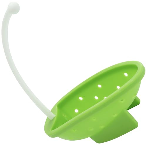 AERZETIX - C70602 - Cuociuova in camicia 10.5x4x4cm - in silicone e plastica - colore verde e bianco - appetito utensili golosità cucina gastronomia cibo casseruola colazione
