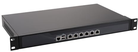 ANDAQI 1U Rackmount Firewall Appliance, 6 Port 2.5GbE I226-V, Pfsense Network Router, Intel Core I5 3td Gen, 2 Cores, F10, 8GB DDR3 256GB SSD, VPN, Opnsense, Firewall Hardware, COM, VGA
