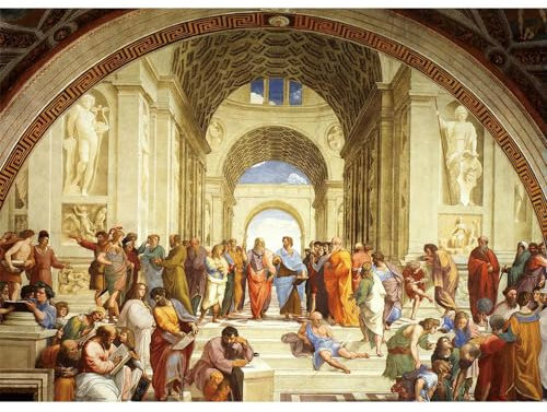 2000 Piece Jigsaw Puzzles for Adults Fine Art Collection Toy Raphael The School of Athens with Glue Sheet70X100cm