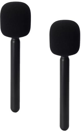 FLYAMAPIRIT Mikrofonhalterung für DJI Mic 1/2, Interview-Mikrofon-Griff für Rode Wireless GO II / 2 / ME/Pro, kabelloser Lavalier-Mikrofon-Handadapter mit Windschutzschaum für Hollyland Lark M1