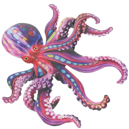Levemolo Metal Octopus Wanddekoration Bunte Wandkunst Für Garten Und Zuhause Installieren Einzigartiges Design Für Flair