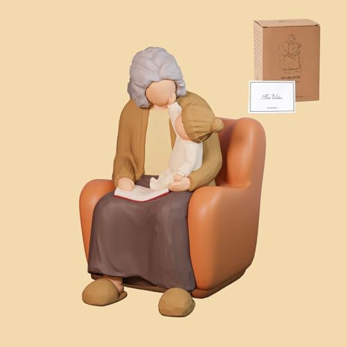 Lnrkai Grandma Gifts, Best Grandma Gifts for Birthday Mother's Day Anniversary, Sculpted Hand-Painted Nana Figure