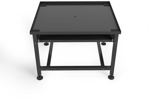 Wasophoogte® Waschmaschinen Untergestell - Waschmaschinenunterschrank - Waschmaschinen Podest - 45 cm Hoch - Schwarz - Universell