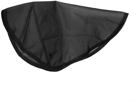 Eawfgtuw Tapa de malla de barriles, cubos, protector de agua de lluvia, pantalla de tanque con cordón, red flexible para barriles de lluvia, sistema de recogida estable de agua de lluvia