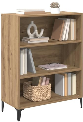 vidaXL Sideboard Artisan oak 32.5 x 69.5 x 90 cm Engineered wood, Elegant Living Room Storage, Rectangular Wooden Sideboard, Modern Cabinet, Functional Furniture for Home Decor Organization
