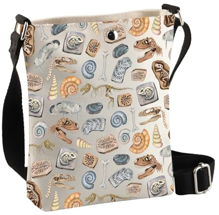 PLITI Paleontology Gifts Dinosaurier-Liebhaber, Geschenke, zukünftige Paläontologen-Tasche, Fossil-Jäger-Geschenk, Geschichte, Major, Crossbody-Tasche