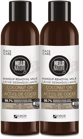 P-Beauty Naturkosmetik 2x Gesichts Reinigungsmilch - Sanfter Make-up Entferner mit Bio Kokosöl, vegan - Augenfreundlicher Reiniger - Cleansing Milk sensible Haut - Gesichtsreinigung & Gesichtspflege