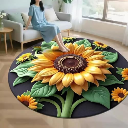 RUGMRZ Läufer Flur Exotische Teppich Türmassen Wohnzimmer rutschfeste Verschmutzung Anpassbar Zimmerdeko Modern Gelb Kinderzimmerteppich Deko Kinder Zimmer Für Jungs Teppich170X240Cm