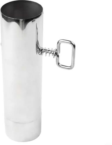 HanOaki Tubo di fumo da 60 mm per uso interno ed esterno, in acciaio inox, canna fumaria per barbecue