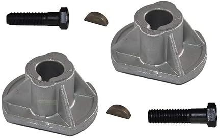 perfektGarten Lot de 2 supports de lame + vis + cale compatibles avec Oleo-Mac Twin-Cut compatible avec Viking 12735695 112735694