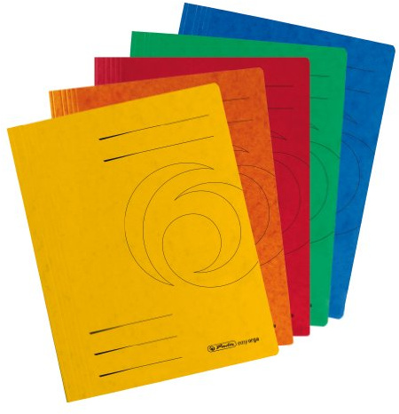 herlitz Schnellhefter easyorga, A4, Colorspankarton, orange
