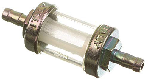 Benzinfilter O.M.G. - massive Metallausführung - Ø6mm-Anschluss, z.B. für Simson