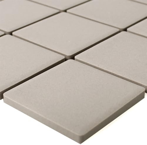 Keramik Mosaikfliesen Hellbeige Miranda Unglasiert R10 Matt Q47