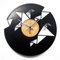 DISC'O'Clock Shallplattenuhr Origami - Lautlos Wanduhr, einfach aufzuhängen. 100% Made in Italy Handwerkliches Produkt