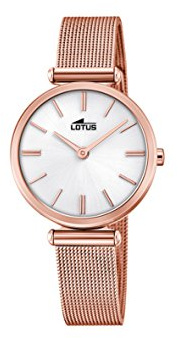 Lotus Damen Armbanduhr 29mm Edelstahl Roségold