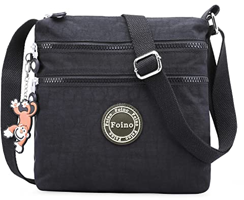 Foino Umhängetasche Damen Schultertasche Mode Kuriertasche Vintage Handtasche Lässige Taschen Reisetasche Leicht Strandtasche Sporttasche für Mädchen Büchertasche Design Messenger Bag