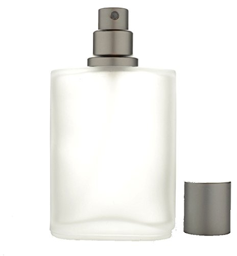 Frasco de perfume de cristal vacío, con atomizador, recargable, 50 ml.