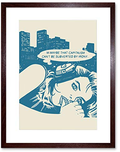 Comic Capitalism Commentary Art Print Framed Poster Wall Decor 9x7 inch Wand Deko