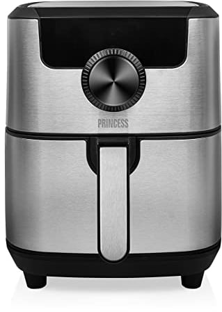 Princess Friggitrice ad Aria Calda, 1500 W, Airfryer Digitale, 4.5 Litri, Acciaio Inossidabile, 182033