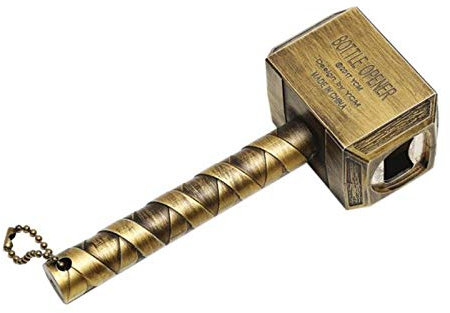 Abridor de Botellas Abrebotellas de cerveza Martillo de Thor Abrebotellas en forma de vino Sacacorchos Llave para bebidas Abrebotellas para la cena Fiesta Bar