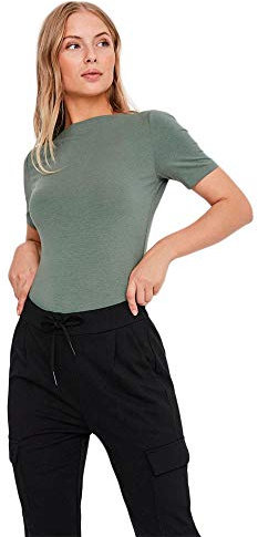 Vero Moda Women's Vmpanda Modal S/s Top Ga Noos T-Shirt Not Applicable, Laurel Wreath, X-Large