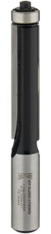 R8,Taglierina per router guidata con cuscinetto inferiore, 1/2 x 12.7 mmx50 mm, per taglierine diritte R8 per Bosch, Makita, Milwaukee e molti altri router Palm Router cordless con filo Trend