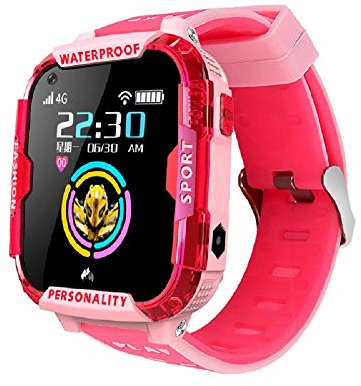 T19 Kids Watch Smart Watch pour Enfants, 4G Child Smartwatch Téléphone GPS Traqueur avec Un positionnement précis de LBS, WiFi Cell Phone Watch avec Appel SOS, Vidéo HD et Prise de photor à Distance