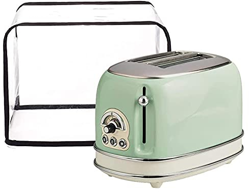 Gusengo Toaster Staubschutz, Abdeckhaube Toasterabdeckung In Transparent, Faltbare Staubschutzhülle, Schutzhülle für Haushaltsküchengeräte, für Mikrowelle, Toaster, Frühstücksmaschine, 30x24x24cm