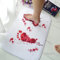 WSDSX Tappetino da bagno di Halloween Impronta sanguinante,Creative Horror Tappetino Antiscivolo Per Halloween Decorazione Doccia Tappeto Con Impronta Sangue Tappetino Morbido E Soffice