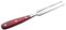 Fourchette à Viande à Long Manche Fourchette à Découper en Acier Inoxydable pour Porc Dinde Poulet Boeuf BBQ(1PCS Rouge)