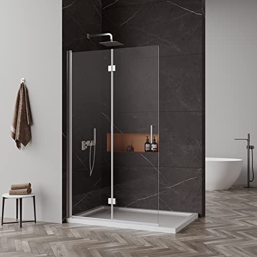 Goezes Walk in Duschwand Faltbar 86x195cm Duschabtrennung für Dusche