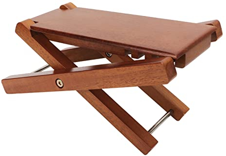 Gitarren-Fußstütze, korrekte Körperhaltung, Premium-Holz, höhenverstellbar, klassische Gitarren-Fußstütze, eleganter Stil für Gitarre (Eschenholz)