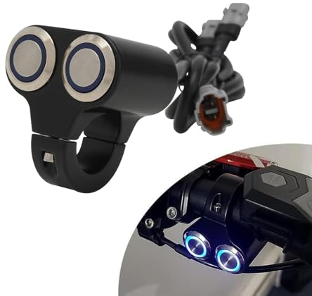 Surron Lichtschalter,Motorrad Scheinwerfer Schalter Dual Switch Motorrad Lenker Schalter Plug & Play Wasserdicht Scheinwerfer Schalter für Sur Ron Light Bee X/S