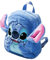 Claire's Disney Stitch Weicher Mini-Rucksack für Kinder | Mit Verstellbaren Trägern & Reißverschluss | Niedliche Lilo und Stitch Geschenke für Mädchen und Jungen | (ca. 23 x 25 x 13 cm)