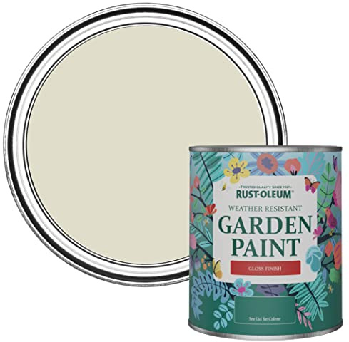 Rust-Oleum Beige Mould-Resistant Garden Paint In Gloss Finish - Relaxed Oats 750ml