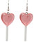 Trendy Statement Creative Cute Heart Lollipop Ohrring Candy Dangle Ohrringe mit silbernem Haken Nase Ohrringe