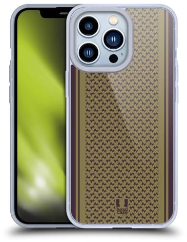 Head Case Designs Verde Oliva Bufanda Inspirada Caso Funda de Gel Suave Compatible con Apple iPhone 13 Pro