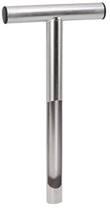 Tnfeeon Bodenproben-Sonde 304 Edelstahl-T-Stil-Boden-Test-Kits Boden-Sonden für Bodenprobenahme Pflanzen Pflege Garten-Rasen-Bauernhof (12 Zoll)