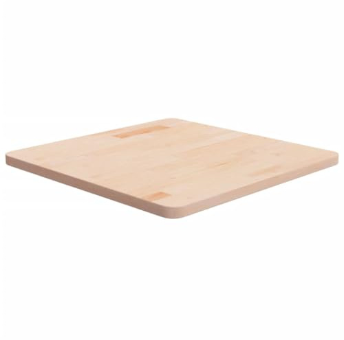 vidaXL Tischplatte, quadratisch, 60 x 60 x 2,5 cm, Eiche massiv, unbehandelt