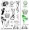 CRASPIRE Golf Klare Gummistempel Sportthema Transparente Retro-Golfbälle Autoschläger Handschuh Poststempel Silikondichtungen Stempel Journaling Kartenherstellung DIY Scrapbooking Papierhandwerk