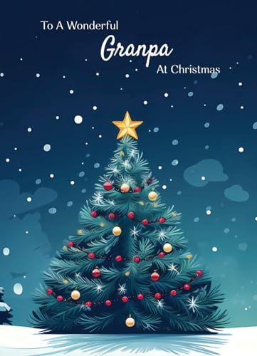 Papa Prints® Opa Weihnachtskarte (130 x 180 mm) Opa Weihnachtskarte mit Umschlag Opa Karte Xmas