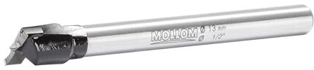 MOLLOM 13mm (1/2) Broca Forstner precisa con carburo YG8 de 1,7mm. Ideal para madera dura, plástico y contrachapado