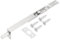 PATIKIL Flush Bolt 8 x 0.71, Stainless Steel French Door Lock Concealed Slide Double Door Latch for Wood Composite Double Door, Silver Tone