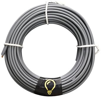SHPELEC® Electrical Grey Twin & Earth 6242YH Cable - 1.5mm Mains Socket Ring - All Lengths (100m - 1.5mm)