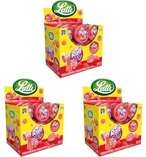 Lutti Roll'Up Fraise 29g (Lot de 3)
