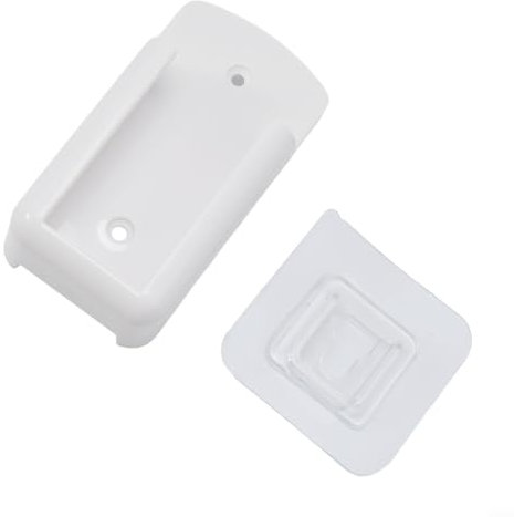 Remote Control Holders, White Air Conditioner Remote Control Holder Wall Mounted Box Storage, Wall Mount Storage Box Organizer Wall Pen Holder Stroage for Home Office(Thin)