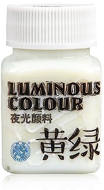 TENCOCO Pintura acrílica, Pintura Fluorescente para Tela, Pintura para Manualidades, Pintura con luz Negra, Material de Arte para Adultos, Amarillo y Verde