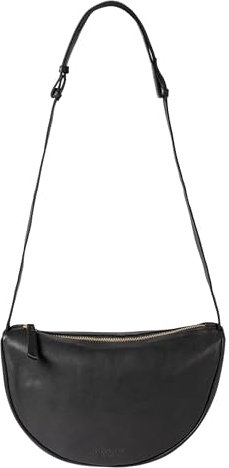 HOLZRICHTER Berlin Moon Bag No 1 - Premium Halbmond Leder-Crossbody-Tasche - Glattleder