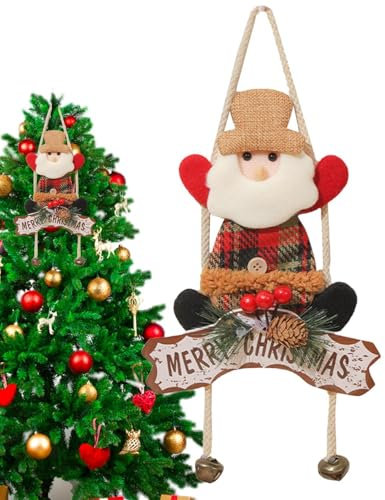 Letrero de bienvenida de Feliz Navidad, letrero de puerta de Papá Noel, letrero de Navidad de muñeco de nieve, decoración de puerta de muñeco de nieve, letrero de pared de Feliz Navidad, letrero de